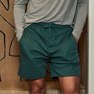 LAKE Men’s Pima Cotton Curved Hem Shorts – Juniper - NWT - Size XS